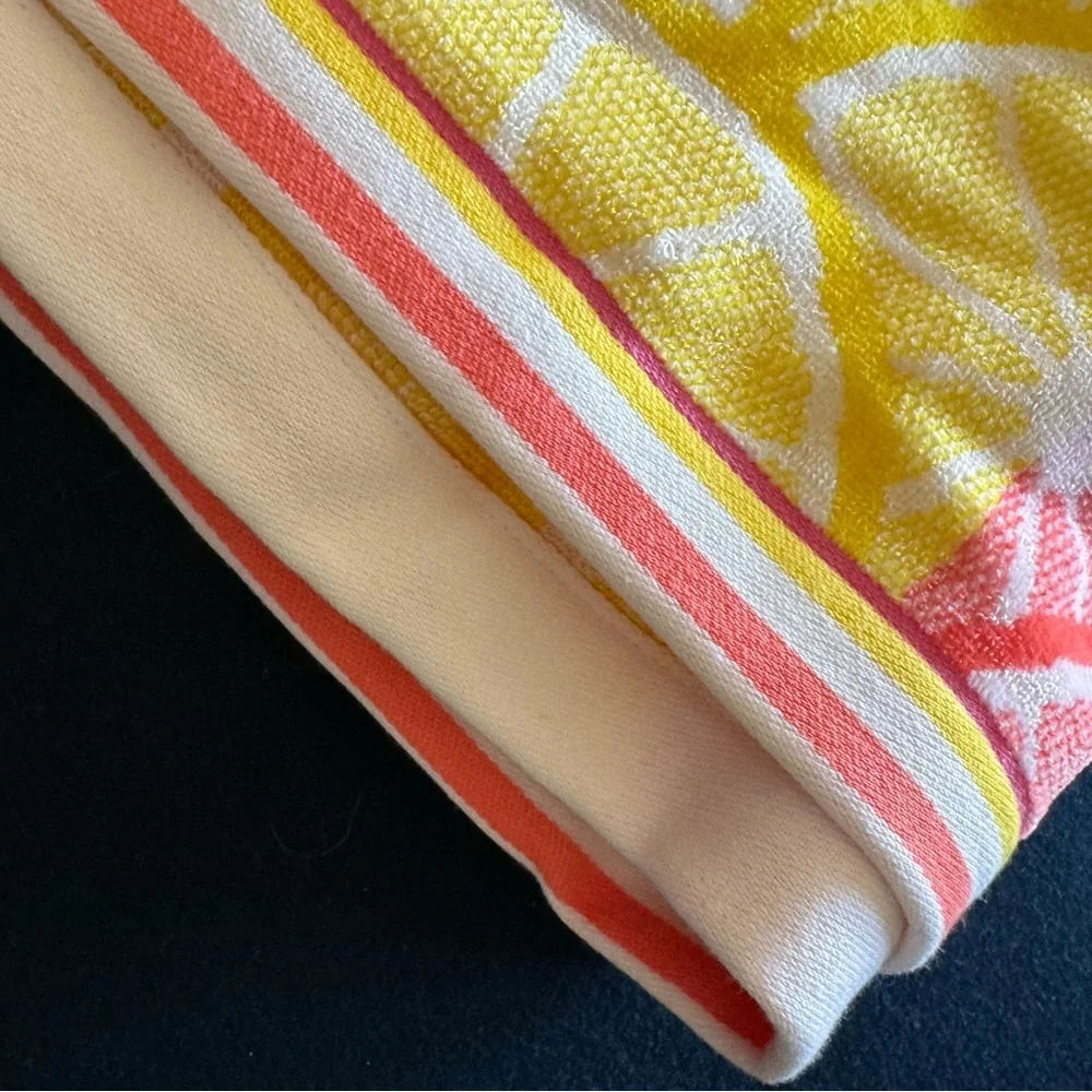 SUPER FUN beach towel🍉🍊🍋zoom in for all the deets! 36x 68 OEKO TEX/cute trim!